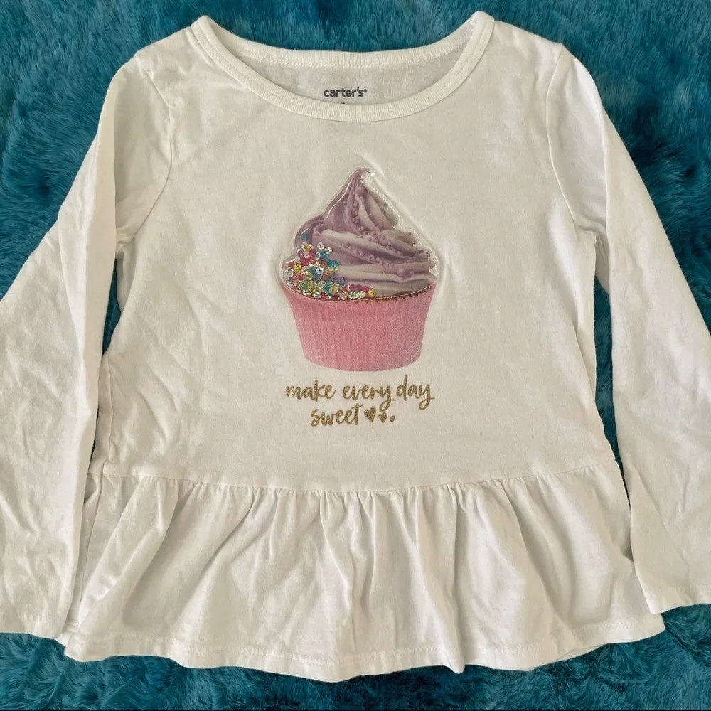 Carter’s Toddler Girl Long Sleeve Graphic Tee Size 4T